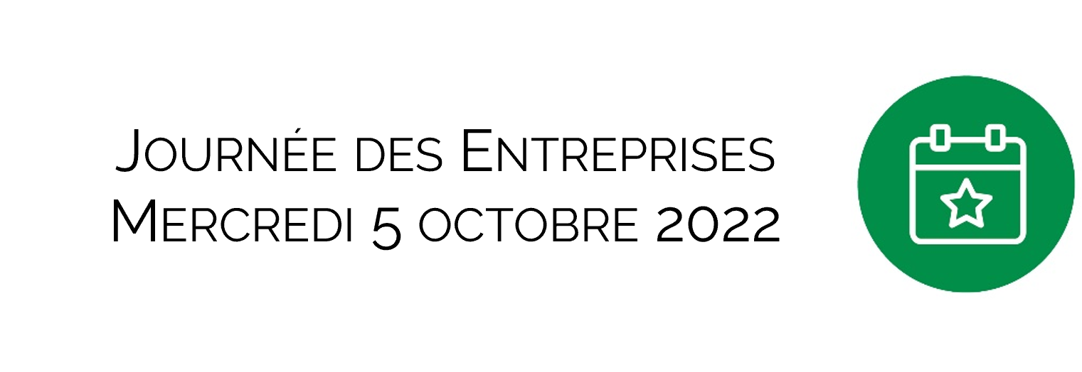 Journée des Entreprises : Mercredi 5 octobre 2022 <br>Newsletter septembre 2022